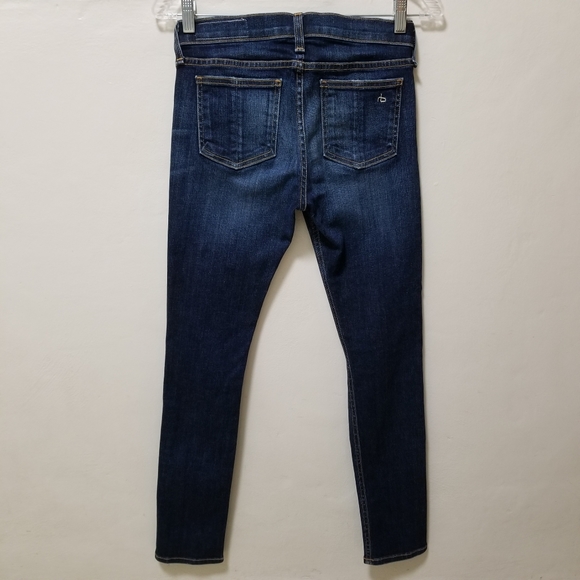 Rag & Bone Jeans Capri Distressed Dark Shredded 25 - Picture 8 of 13